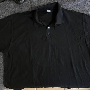 Tultex XL black pique polo